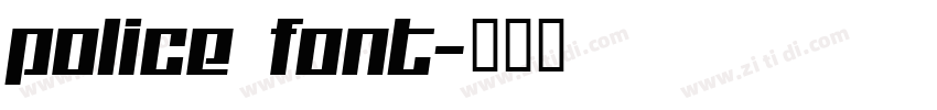 police font字体转换